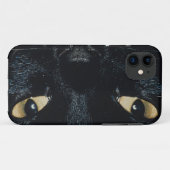 KRWの黒猫の顔のiPhone 5の場合 Case-Mate iPhoneケース (裏面(横))