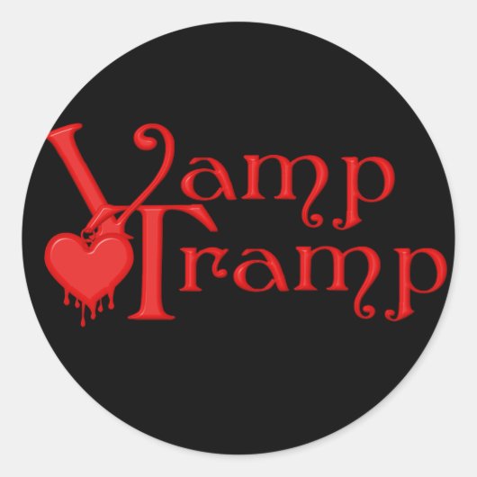 KRWのVampの放浪者の血の点滴注入のハート ラウンドシール (正面)