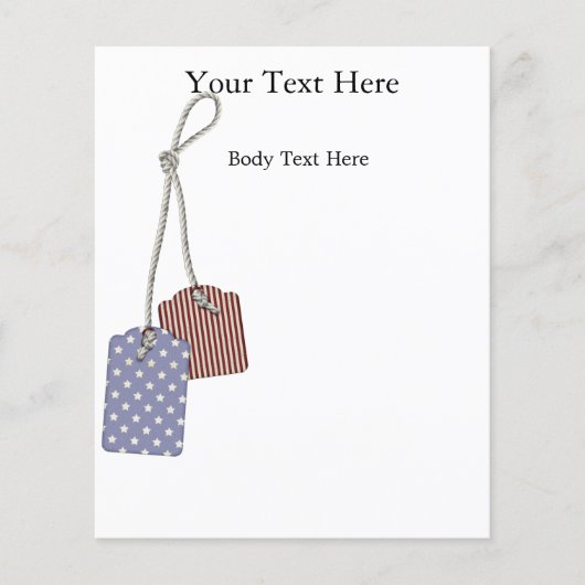 KRWアメリカーナラベルスモールフライヤーテンプレート チラシ (正面)