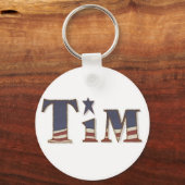 KRWアメリカーナ名キーチェーン – Tim キーホルダー (正面)