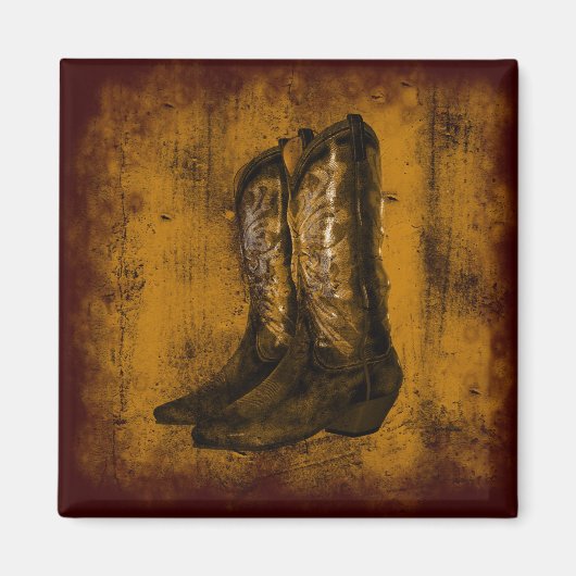 KRWウエスタン衣服カウボーブーツ マグネット (正面)