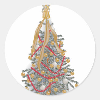 KRWエンジェルがクリスマスツリーを頂点に ラウンドシール