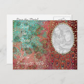 KRWカスタムインディアン宝石飾り写真保存日 案内ポストカード (正面/裏面)