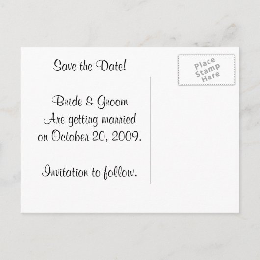 KRWカスタムインディアン宝石飾り写真保存日 案内ポストカード (裏面)