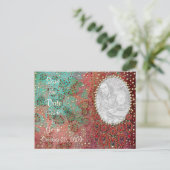 KRWカスタムインディアン宝石飾り写真保存日 案内ポストカード (スタンド正面)