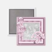 KRWカスタムベビーガール写真磁石 マグネット (正面/裏面)