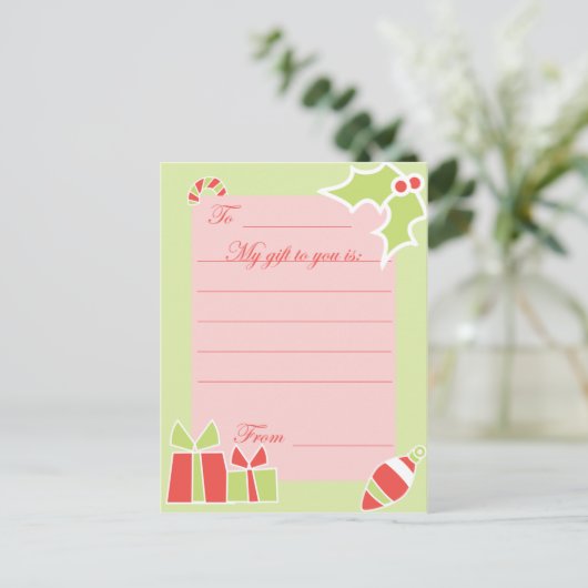 KRWカスタム休日ギフトカード シーズンポストカード (スタンド正面)