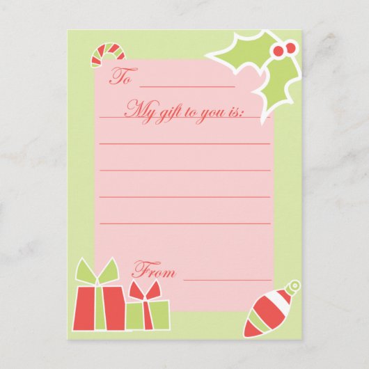 KRWカスタム休日ギフトカード シーズンポストカード (正面)