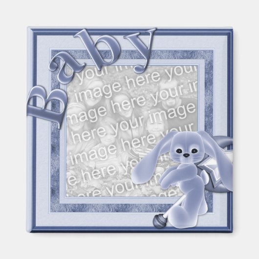 KRWカスタム男の赤ちゃんマグネット マグネット (正面)