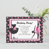 KRWガールズバレエバラ誕生パーティーの招待 招待状 (スタンド正面)