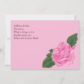 KRWガールズバレエバラ誕生パーティーの招待 招待状 (裏面)