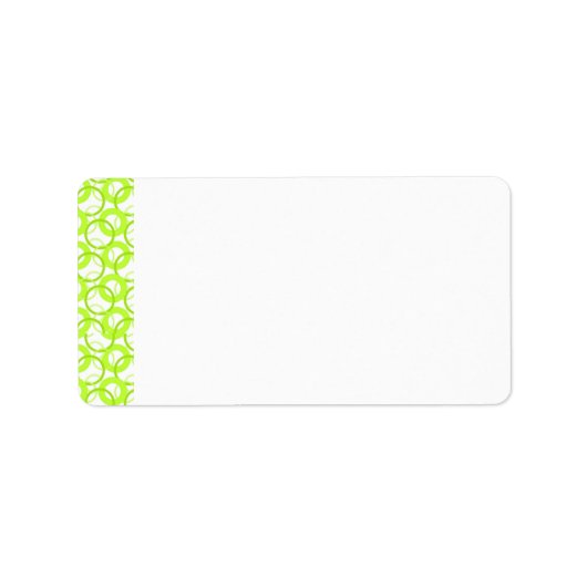 KRWクールライム円空白の住所 シール (正面)