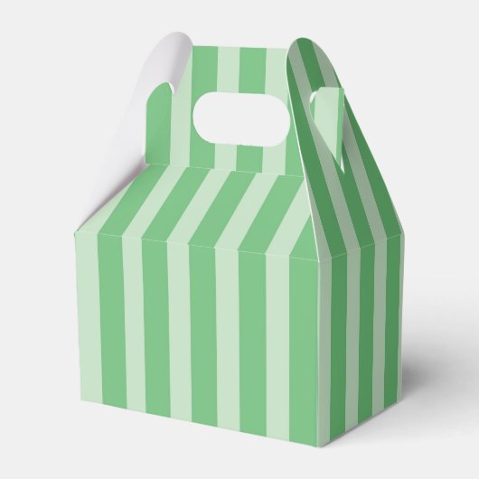 KRWグリーンストライプ切妻用箱 フェイバーボックス (裏面サイド)