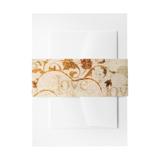 KRWコリントの愛は：招待状用帯 招待状ベリーバンド (正面例)