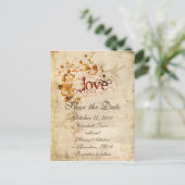 KRWコリントの愛は：日付はがきを保存 案内ポストカード (スタンド正面)