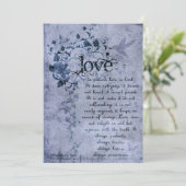 KRWコリントの愛:結婚式招待状海軍 招待状 (スタンド正面)