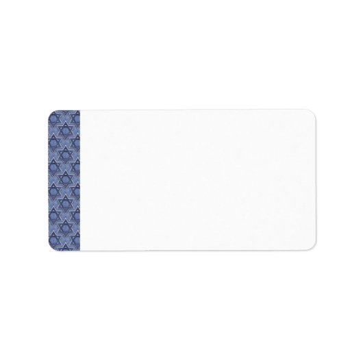 KRWスターオブデイビッド空白の住所 シール (正面)