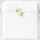 KRWハッピーホリデーズホリー ラウンドシール (バッグ)