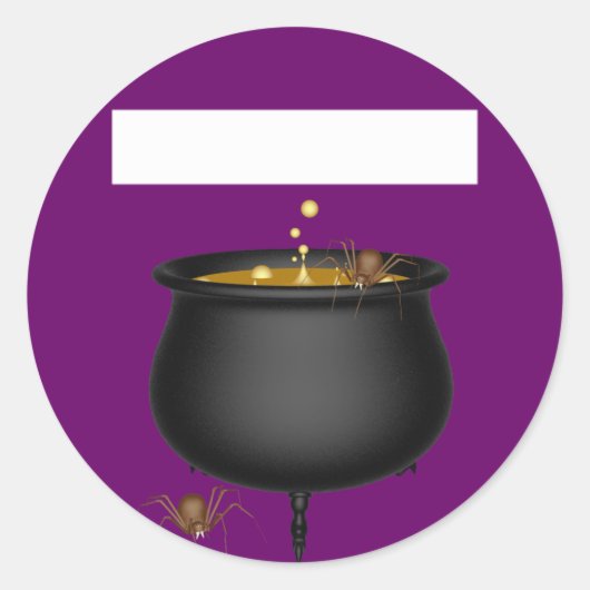 KRWハロウィーン名タグステッカー ラウンドシール (正面)