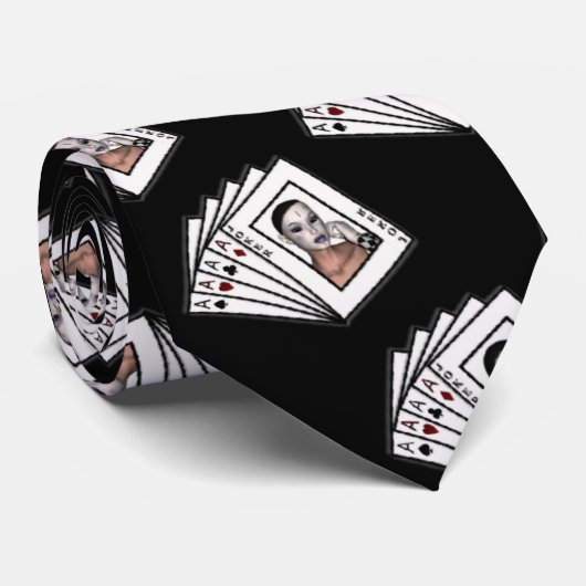 KRWハンドハンド男子トランプのポーカーネクタイ ネクタイ (ロール)