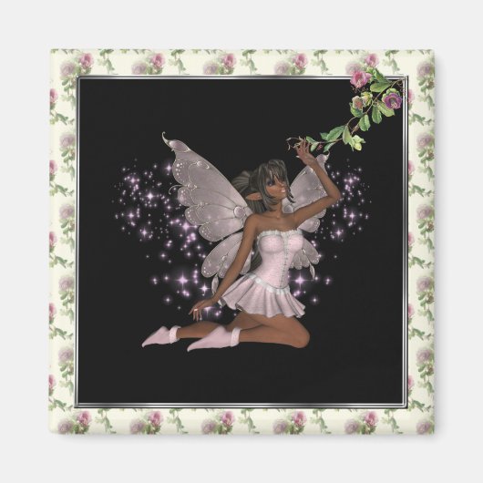 KRWピンクのフェイリー マグネット (正面)