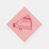 KRWピンクチアリーダーパーティー紙ナプキンス スタンダードランチョンナプキン (角)