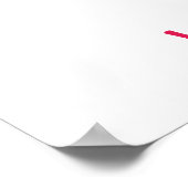 KRWピンクチアリーダー誕生日サインポスター ポスター (角)