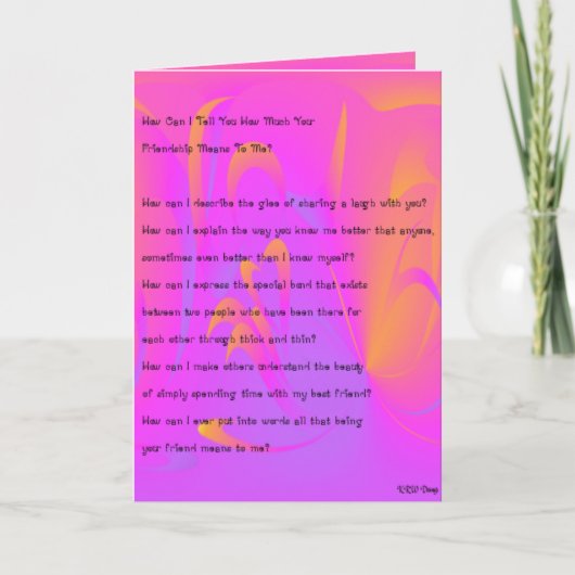 KRWフレンド最高のカード カード (正面)