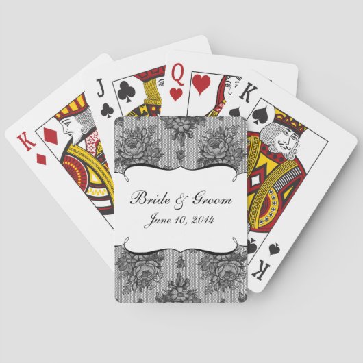 KRWブフランスのラックレースカスタム結婚式優先カード トランプ (裏面)