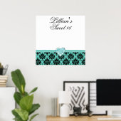 KRWブルージュエルハートスウィート16オートグラフポスター ポスター (ホームオフィス)