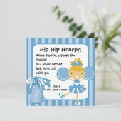 KRWブルーチアリーダー誕生日パーティーの招待 招待状 (スタンド正面)