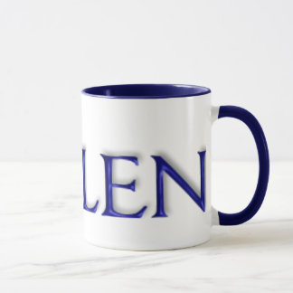 KRWヘレンの青いガラスマグ マグカップ