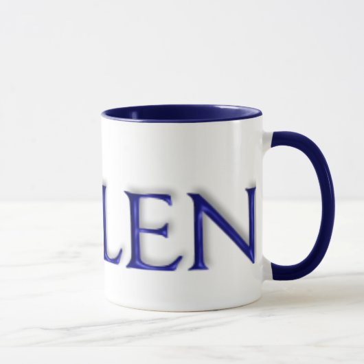 KRWヘレンの青いガラスマグ マグカップ (右)