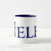 KRWヘレンの青いガラスマグ マグカップ (中央)