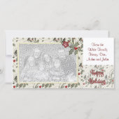 KRWホリーフレームカスタムホリデーフォトカード シーズンカード (正面)