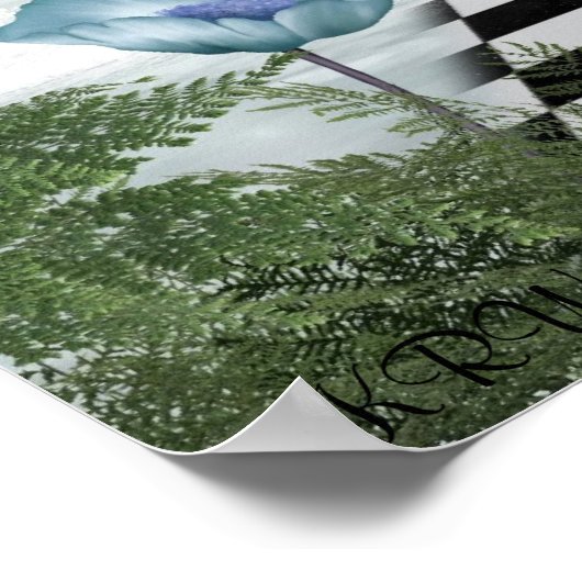 KRWムーンライトドリームフェアリーファンタジーアート ポスター (角)