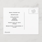 KRWライムサークルカスタム招待状 インビテーションポストカード (裏面)