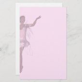 KRWラナの妖精のファンタジーはピンクの文房具衰退しました 便箋 (正面/裏面)