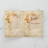 KRWラブイズコリント結婚式招待状ベージュ色 招待状 (内部)