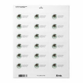 KRWラブリークリスマスオーナメントwithホリー住所 シール (フルシート)