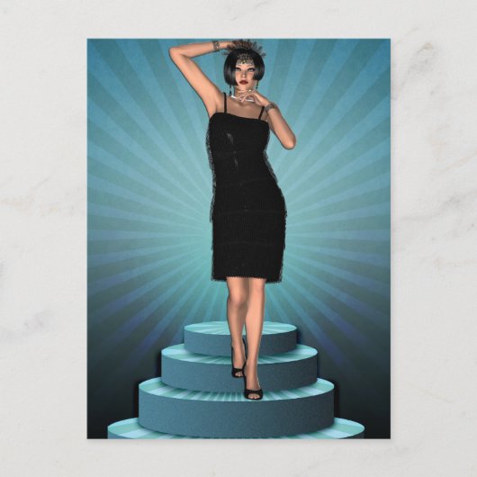 KRWリッツデコフラッパーを着る ポストカード (正面)