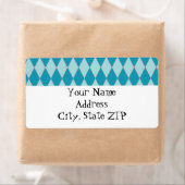 KRWレトロブルーカスタムダイヤモンド出荷ラベル ラベル (インサイチュ)