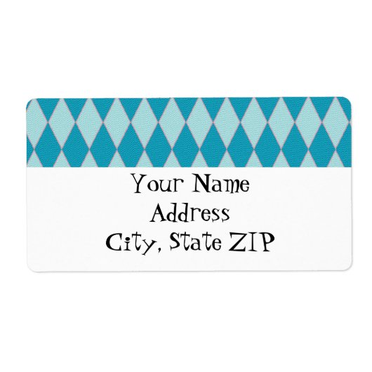 KRWレトロブルーカスタムダイヤモンド出荷ラベル ラベル (正面)