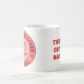 KRWロックフォードのモモ野球のマグの泣き叫び無し コーヒーマグカップ (中央)