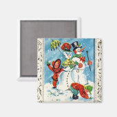 KRWヴィンテージの遊クリスマスマグネット マグネット (正面/裏面)