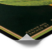 KRWヴィンテージキングペリカンレタスCrateラベル ポスター (角)