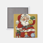 KRWヴィンテージサンタ&トイクリスマスマグネット マグネット (正面/裏面)