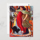 KRWヴィンテージトリッキーウィッチハロウィーン ポストカード (正面/裏面)