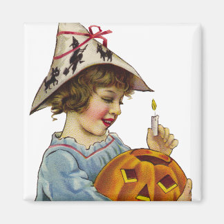 KRWヴィンテージトリックまたはトレーターハロウィーンマグネット マグネット