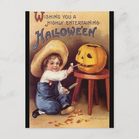 KRWヴィンテージハイエンターテインメントハロウィーンカード ポストカード (正面)